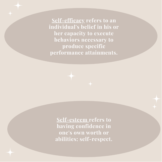 Self-Efficacy vs Self-Esteem