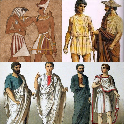 Shenti, Chitons and Togas