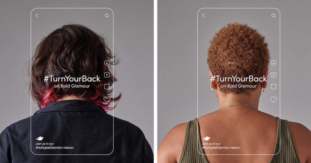 Turn Your Back On Bold Glamour Dove Campaign